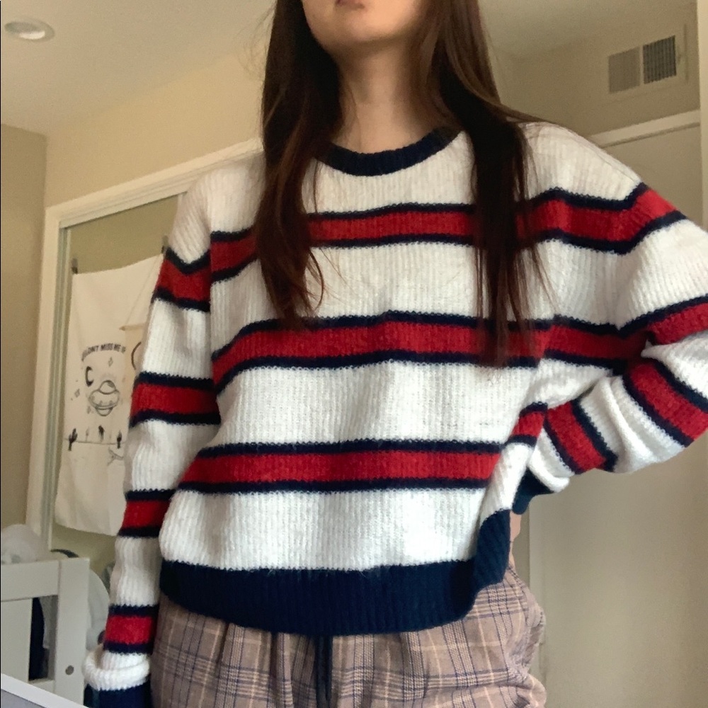 Striped Crop sweater